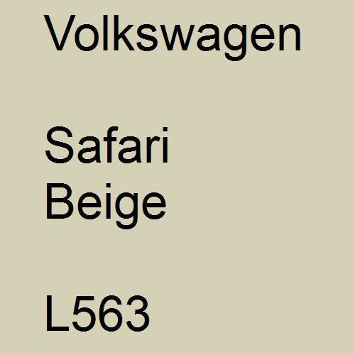 Volkswagen, Safari Beige, L563.